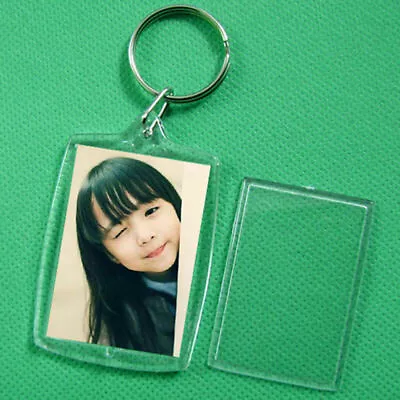 Transparent Acrylic Blank Insert Po Picture Frame-Keychain V0L9^HOT A0E0 • $5.21