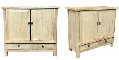 $1099 • Buy Shuli Chinese Antique Reproduction 2-door 2-drawer Cabinet Cupboard Recycled Elm