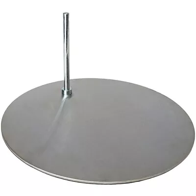 MA-013 Silver Tone Round Metal Base For Mannequin With 0.5  Diameter Sole Rod • $27.99