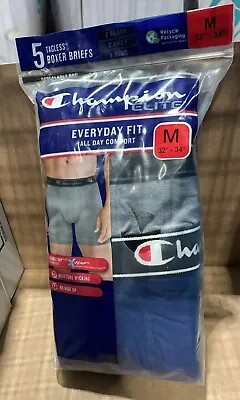 Champion Elite Tagless Boxer Briefs Everyday Fit -Pack Of 5 Size M-XL • $15.49