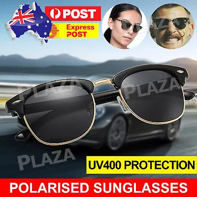$6.95 • Buy AU Polarised Sunglasses - Vintage / Retro Round Frame - Polarized Lens