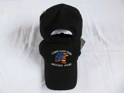 Molon Labe Come & Take  2nd Amendment Gun Rights America USA Black Cotton Cap • $9.88
