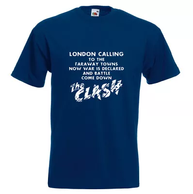 The Clash London Calling T Shirt Mick Jones Joe Strummer Complete Control Punk  • £12.95