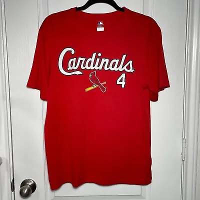 MLB St. Louis Cardinals Men's TX3 Cool Athletic Shirt #4 Yadier Molina Medium • $6.99