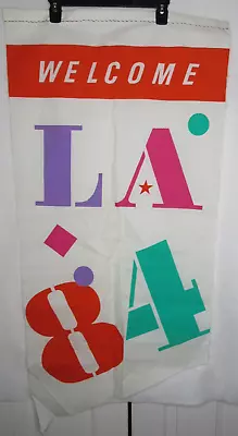 Vintage 1984 Los Angeles Olympic Games LA ‘84 Flag Banner  • $60