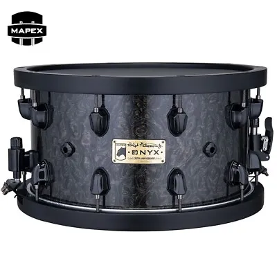 Mapex 14  X 8  Black Panther Ralph Peterson ONYX Snare Drum SEBPNML4800BKTB • $699