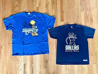 Lot Of 2 Dallas Mavericks T-Shirts: 2011 NBA Finals Champions 2XL & Mavs Vs King • $22.96