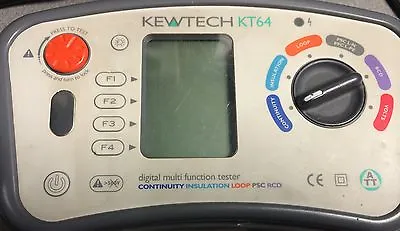 Calibration Of Kewtech KT64 Electrical Multifunction Tester Service JPSCAL • £70