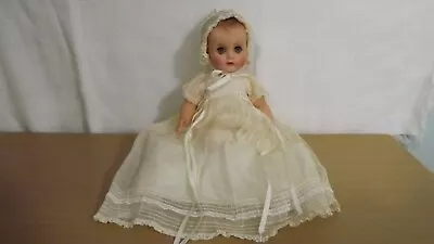 Vintage Madame Alexander Doll With Christening/Baptism Gown Vintage 1950's • $24.99