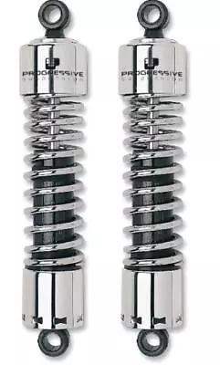 Progressive Suspension 412 Series Shocks 13.5  Chrome #412-4003C Harley Davidson • $299.95