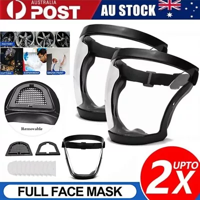 Full Face Shield Super Protective Mask Anti-fog Transparent Safety Head Cover AU • $12.99