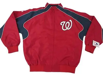 New Washington Nationals Mens Sizes M-L-Tall Majestic Full Zip Dugout Jacket • $31.07