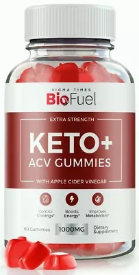 Bio Fuel Keto ACV Gummies For Advanced Weight Loss Maximum Strength Gummy 60ct • $19.95