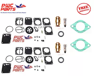 SeaDoo Dual Mikuni Carburetor Rebuild Kit Needle Seat 1998-1999 SPORTSTER 1800 • $99.95