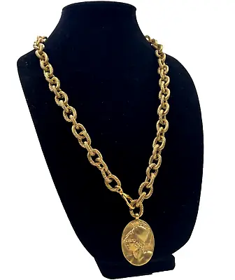 Mma Signed Vntg Metropolitan Museum Art Rembrandt Chain Belt Thick Gold Necklace • $200