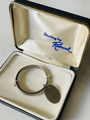 🦄NOS Vintage Sterling Silver Keychain Key Ring By Raimond In Original Box 13 G • $23.50