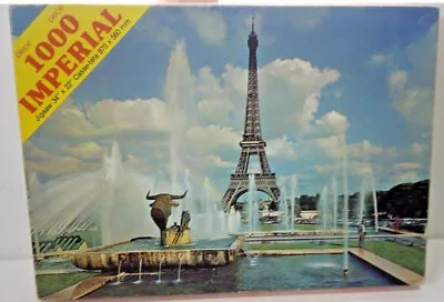 PARIS/EIFFEL TOWER-Waddington's House Of Games-IMPERIAL 1000 Piece Jigsaw Puzzle • $17.46