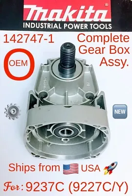 MAKITA 142747-1 OEM Complete Gear Box Assy. W/Gear & Spindle For 9237C (9227C/Y) • $64.95