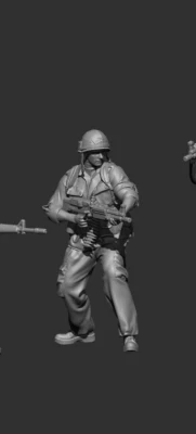 £14.99 • Buy 120MM 1/16scale3D RESIN FIGURE#14 US VIETNAM GI FIRING .50 CAL FROM HIP FREE P+P