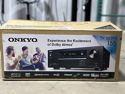 Onkyo TX-SR393 5.2 Channel A/V Receiver - Black • $190