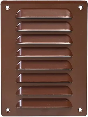 14x19cm Air Vent Grille Cover Ventilation Cover Metalwith Insect Mesh Brown UK • £3.99