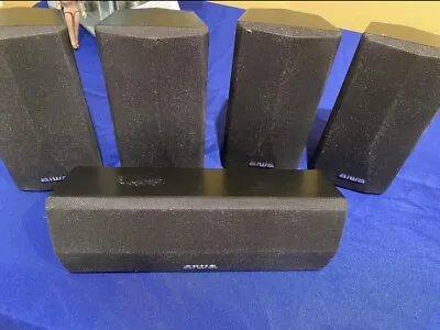 AIWA Speaker System - Set Of 5 - (1) SX-C1900 With (4) SX-AV1900 • $34