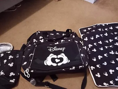 £10 • Buy Disney Changing Bag Backpack Wipe Clean - Mickey And Minnie Mouse 