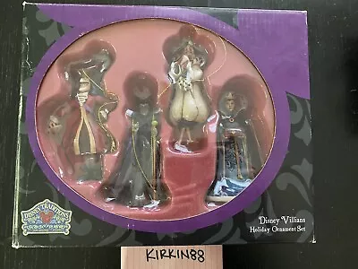 Jim Shore Disney Villains Ornament Set Of 4 Never Used • $350