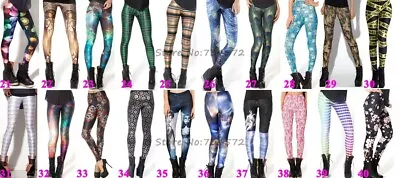 £11.99 • Buy 25 Colours 3d Print Plus Size Uk 6-20 Yoga Sport Leggings Beach Streetwear Party