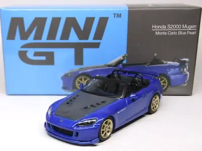 Mini GT 1:64 Honda S2000 AP2 Mugen Blue JDM Metal Diecast Car Model Toy #493 • $16.79