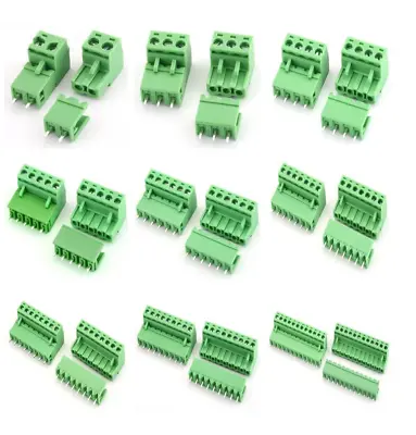 2Pin-12Pin 5.08mm 2EDG PCB Terminal Block Screw Connector Male&Female Plug-in • £22.43