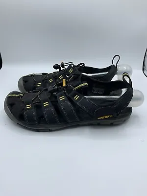 Keen Clearwater CNX Womens Outdoor Hiking Sandals Black Yellow 1008770 Size 9.5 • £23.41