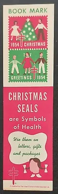 $2.99 • Buy Vintage Christmas Seals 1954 Bookmark Fight Tuberculosis TB Excellent Condition!
