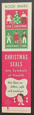 $2.99 • Buy Vintage Christmas Seals 1954 Bookmark Fight Tuberculosis TB Excellent Condition!