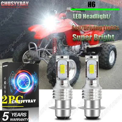 For Honda Sportrax TRX400EX 1999-2008 - 2x 6000K White LED Headlights Bulbs Kit • $12.99