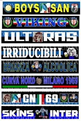 LOTTO 6 Juventus calcio sciarpe Ultras + spilla omaggio arancia meccanica EUR 70,00 - ES