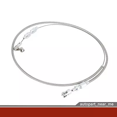 36  Braided Throttle Cable Kit Swap Fuel Line Kit Gas Cable Universal - 1pcs • $26.99