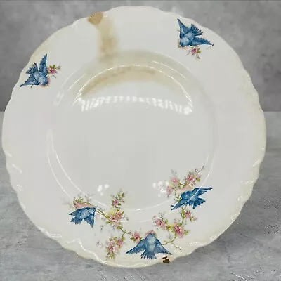 Antique W.S. George Radisson Pottery Bluebird Dinner 9  Plate • $36.99