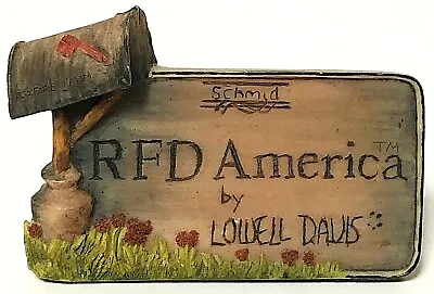 Vintage Hand-Signed Lowell Davis RFD America Dealer Counter Sign Schmid  • $29.99