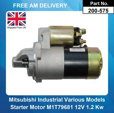 Starter Motor For Mitsubishi Industrial M1T79681 M001T79681 M1T79781. • $93.38