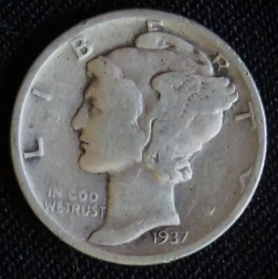 1937    D   Mercury Dime (245) • $3.25