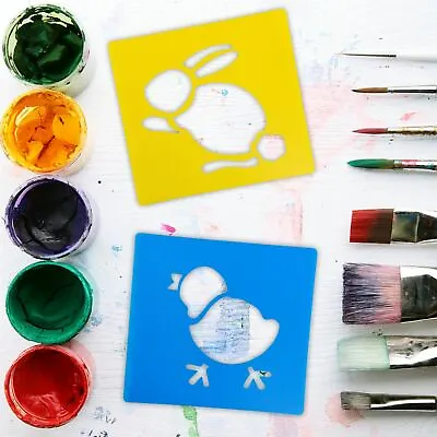 Easter Art Stencils 6 Pieces Reusable For Kids Crafts And Stencils For Painting • £3.37