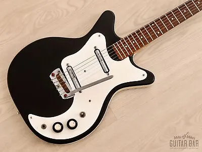 1960s Danelectro 4021 Hand Vibrato Vintage Guitar Black USA-Made • $1549.99