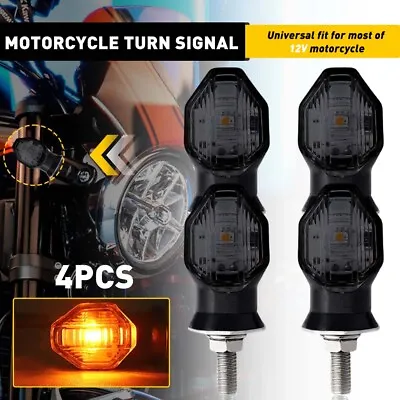 £20.89 • Buy 4PCS Mini Motorbike Motorcycle LED Indicators Amber Light Signal Lamp Bulbs Kit