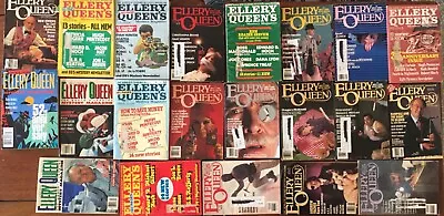 Vintage ELLERY QUEEN'S MYSTERY MAGAZINES - Lot Of 21 Issues No Duplicates • $23.94