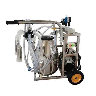 Milking Machine For Goats Cows Electric Milking Machine 25L Electric Oil-Free Va • $488.75