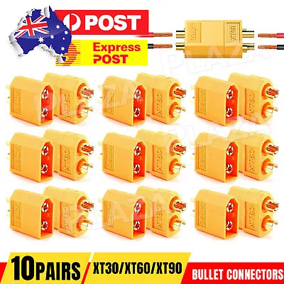 XT30 XT60 XT90 Male Female Bullet Connector Plug For Lipo Battery 10 Pair • $6.95