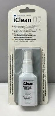 NEW Monster IClean Screen Cleaning Solution W/ Microfiber Cloth For IPod IPhone  • $9.45