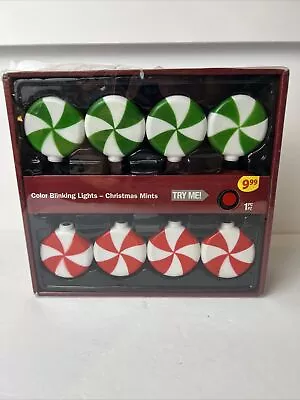 String Lights Christmas Mints Blinking And Music New Work Jingle Bells Plays • $21.25