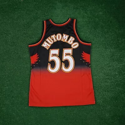 Dikembe Mutombo Atlanta Hawks  NBA Mitchell & Ness Men's Swingman Road Jersey • $129.99